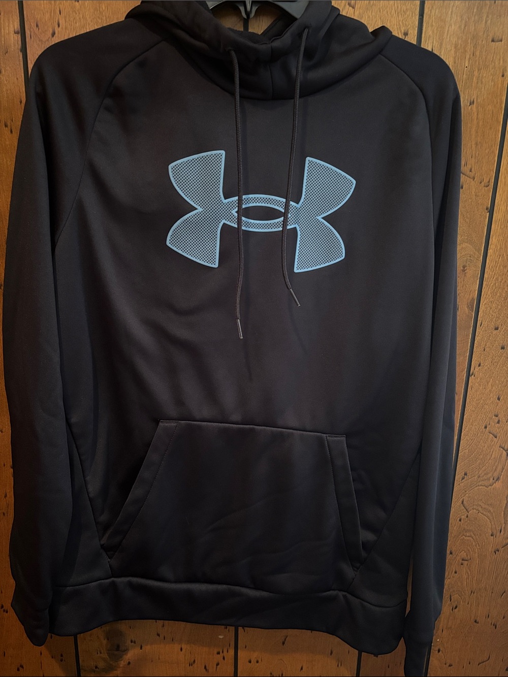 Under Armour Black Hoodie with Light Blue Logo